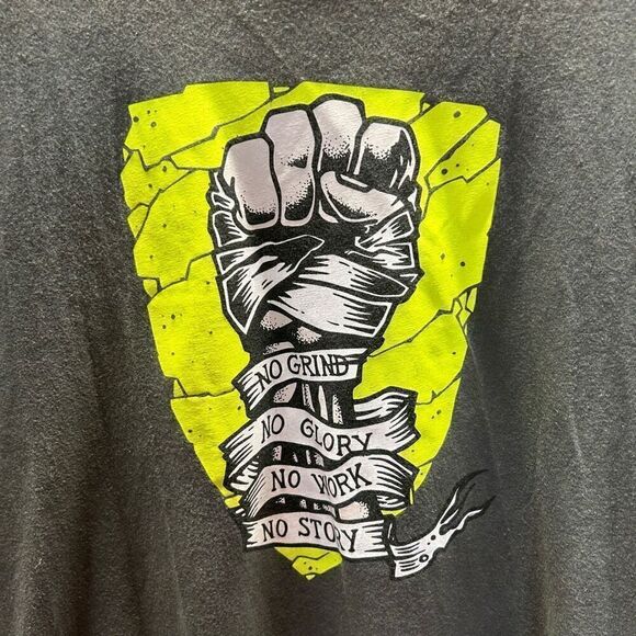 Nike Dri Fit Size Large (L) No Grind No Glory No Work No Story Tee - Picture 6 of 6